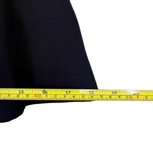 Halogen Black Business Dress Top, Short Sleeve with Zippered Back, Lined - Picture 11 of 16